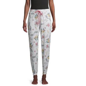 Briefly Stated Ladies Jogger Sleep Pants Griffindor Story Size S